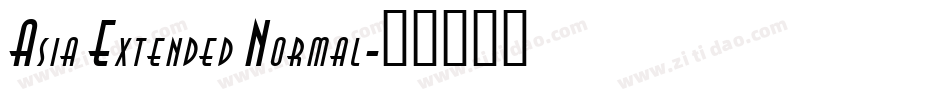 Asia Extended Normal字体转换